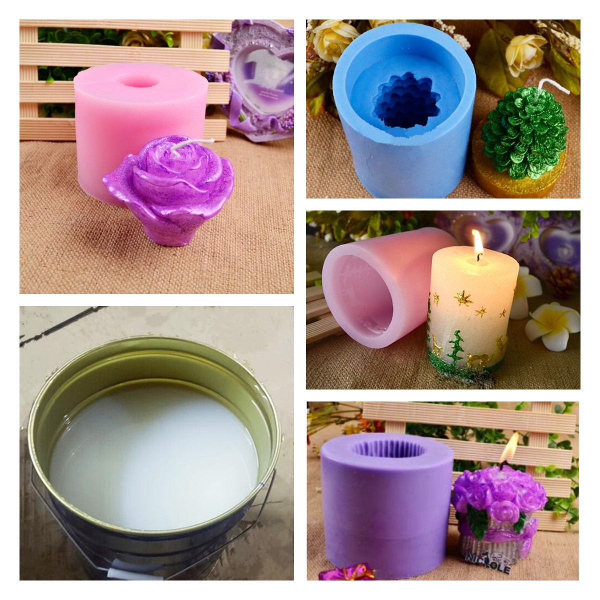 蠟燭制作的新選擇：蠟燭模具硅膠的巧妙應用